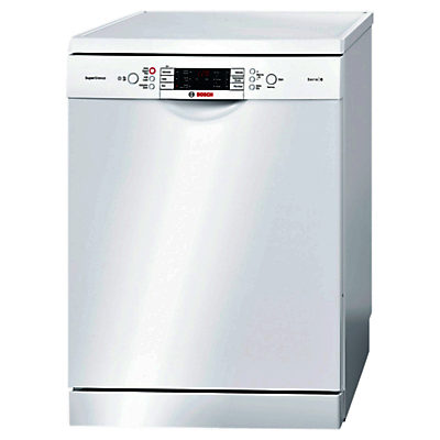Bosch SMS69M22GB Freestanding Dishwasher, White